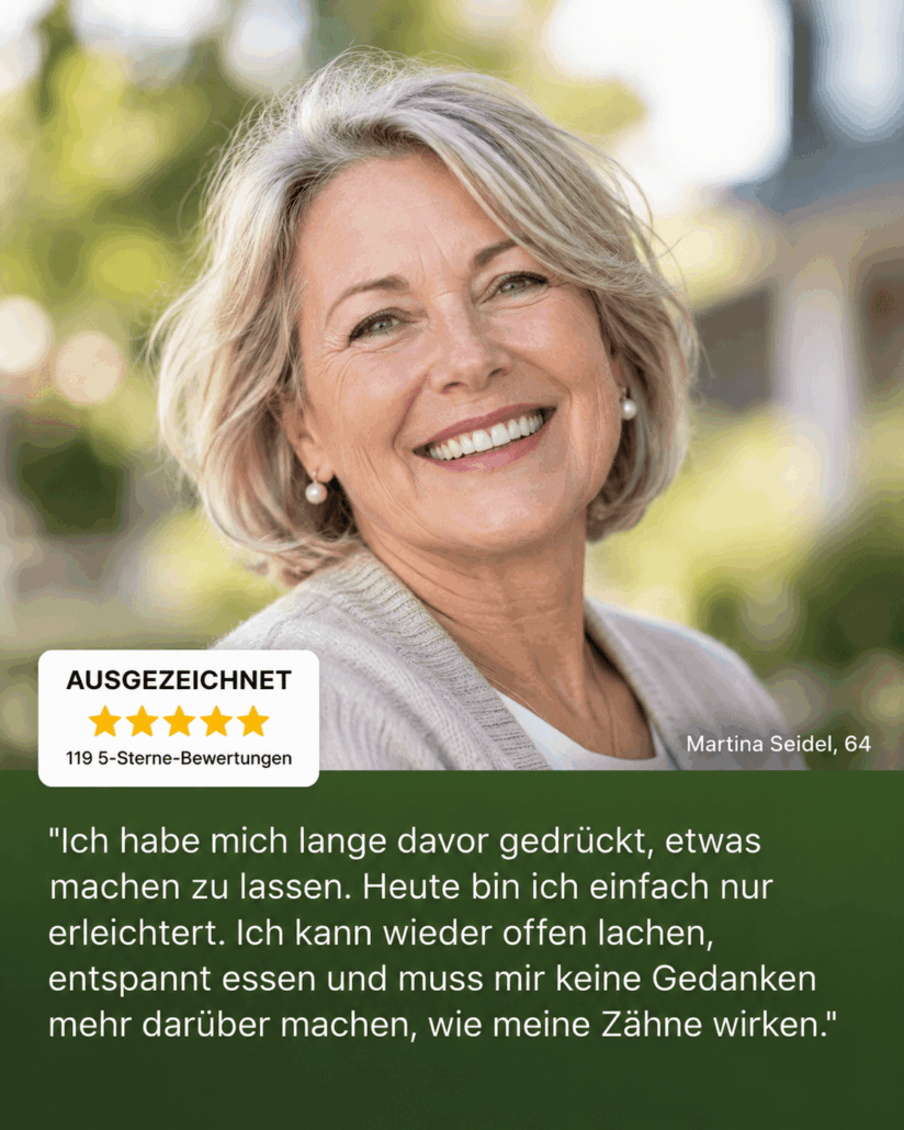 Patientenstimme zur Implantat-Behandlung in der Dental Praxisklinik