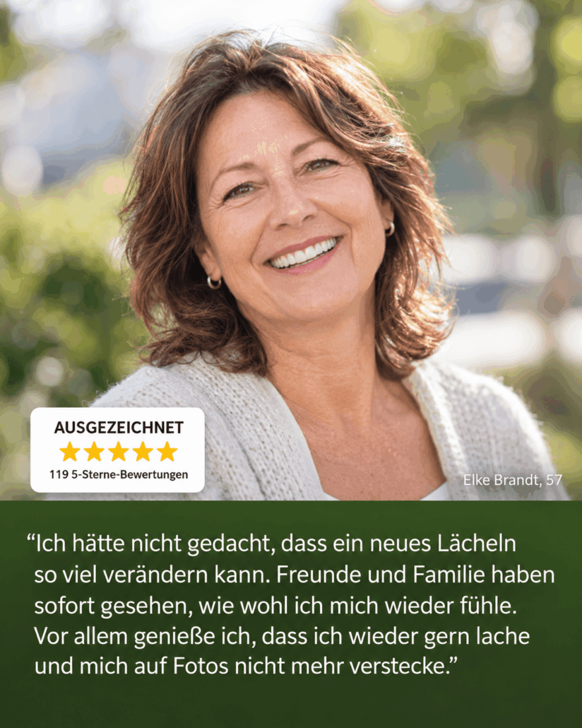 Patientenstimme zur Implantat-Behandlung in der Dental Praxisklinik